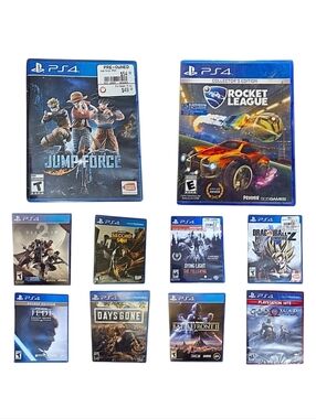 Bundle of Ten Sony Playstation PS4 Games - Games with Cases Only